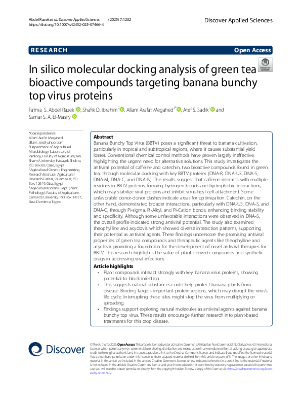 (PDF) In Silico molecular docking analysis of green tea bioactive ...