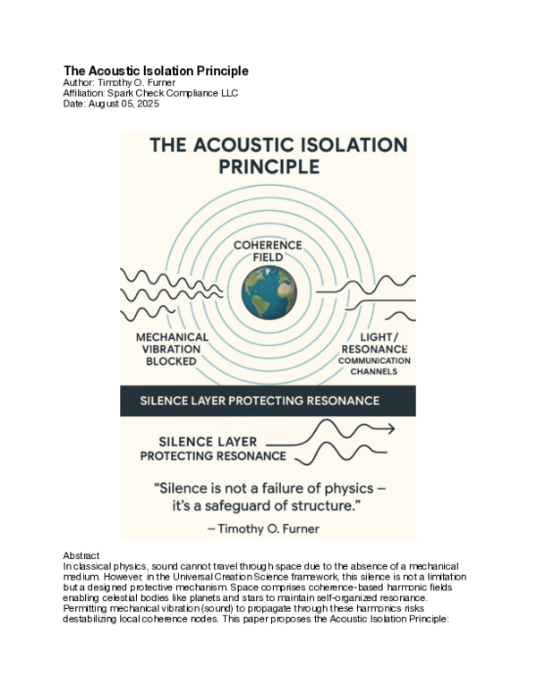 (PDF) The Acoustic Isolation Principle
