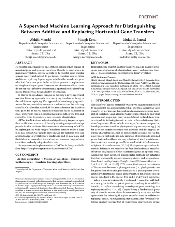 (PDF) A Supervised Machine Learning Approach for Distinguishing Between ...