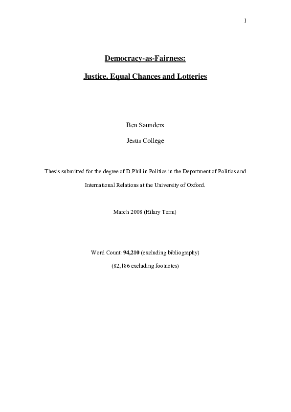 PDF Democracy as Fairness 