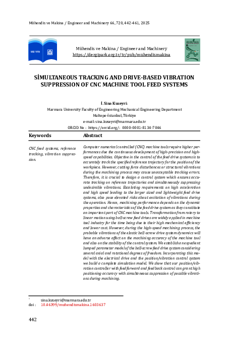 (PDF) Simultaneous Tracking and Drive-Based Vibration Suppression of ...