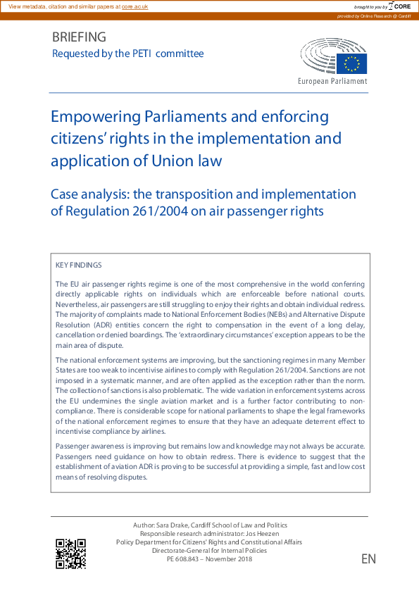 (PDF) Empowering Parliaments and enforcing citizens' rights in the ...