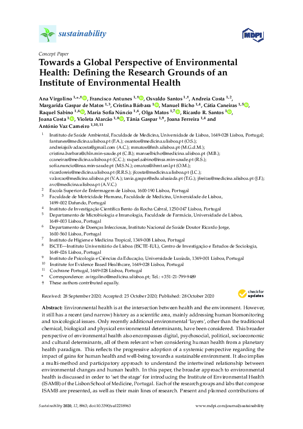 (PDF) Towards a Global Perspective of Environmental Health: Defining ...