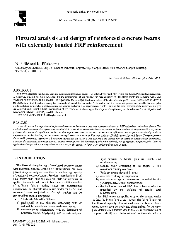(PDF) Flexural analysis and design of reinforced concrete beams with ...