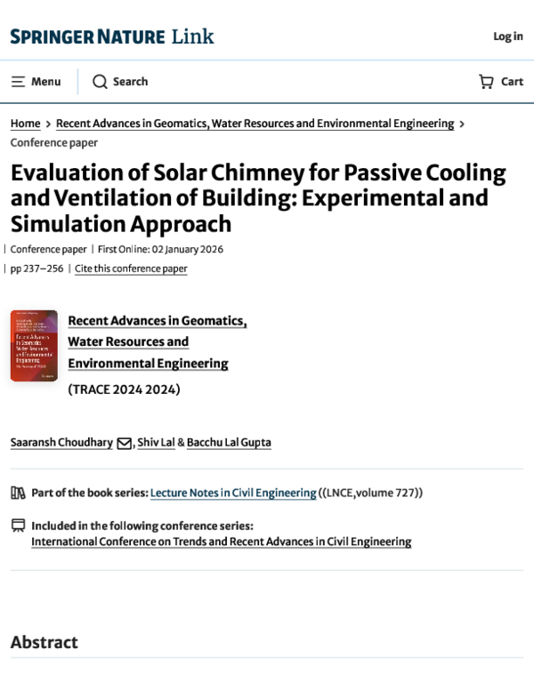 (PDF) Evaluation of Solar Chimney for Passive Cooling and Ventilation ...