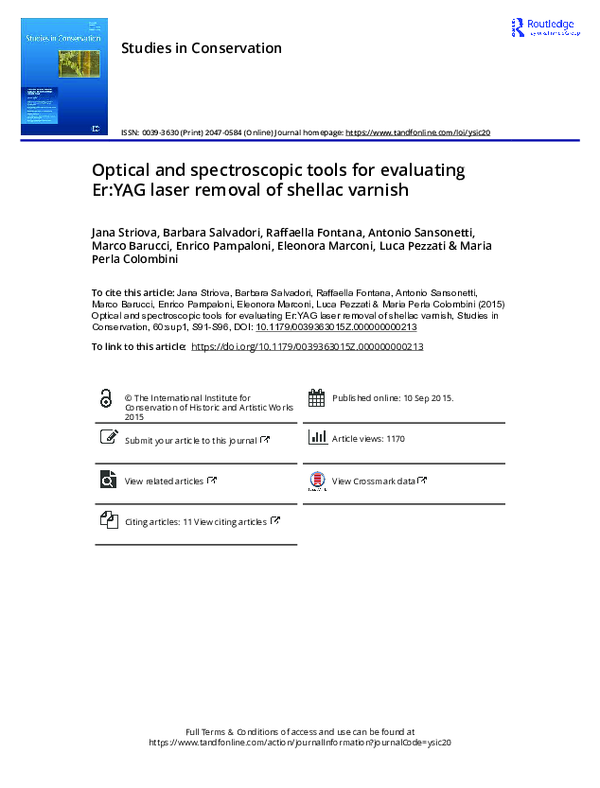 (PDF) Optical and spectroscopic tools for evaluating Er:YAG laser ...