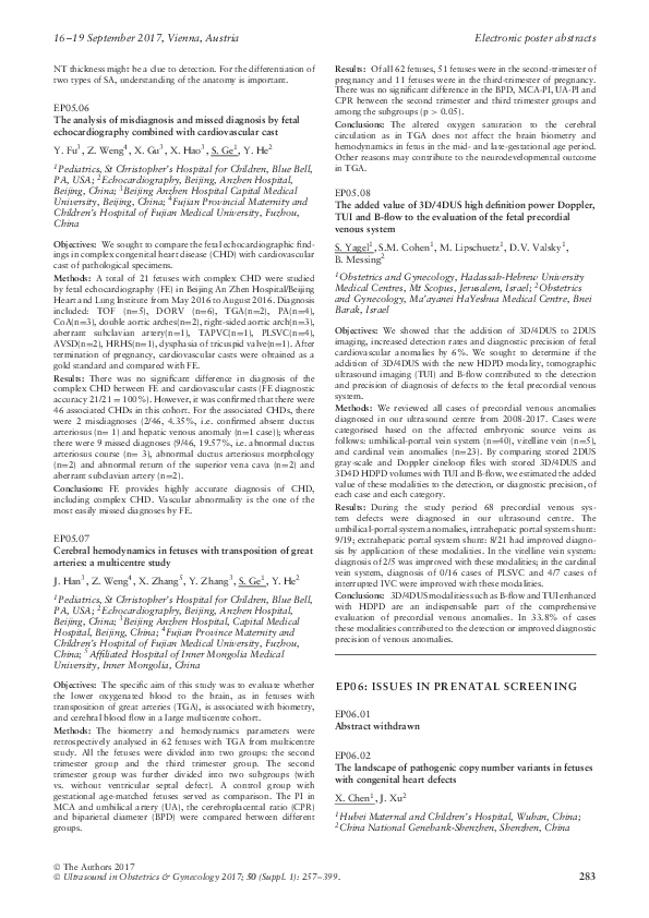 (PDF) EP05.08: The added value of 3D/4DUS high definition power Doppler ...