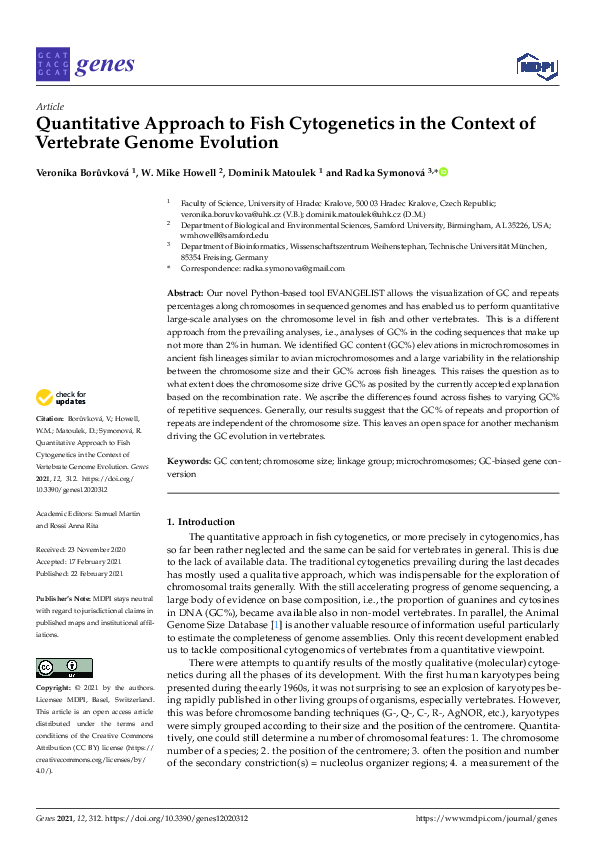 (PDF) Quantitative Approach to Fish Cytogenetics in the Context of ...