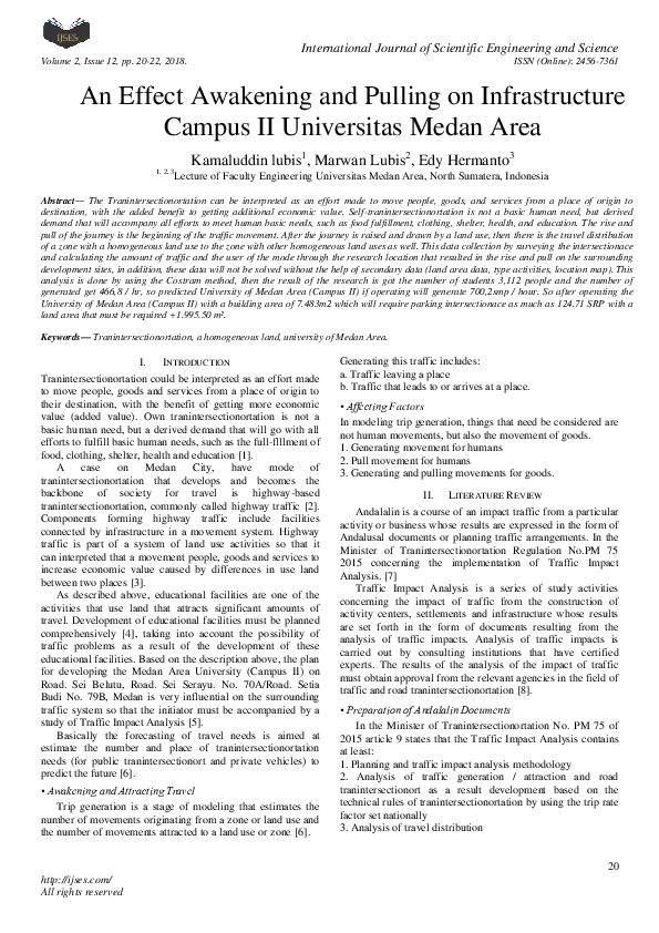 (PDF) An Effect Awakening and Pulling on Infrastructure Campus II ...