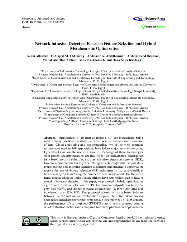 (PDF) Network Intrusion Detection Based on Feature Selection and Hybrid ...