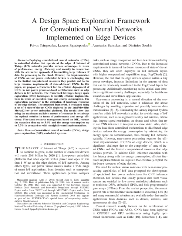 (PDF) A Design Space Exploration Framework for Convolutional Neural ...
