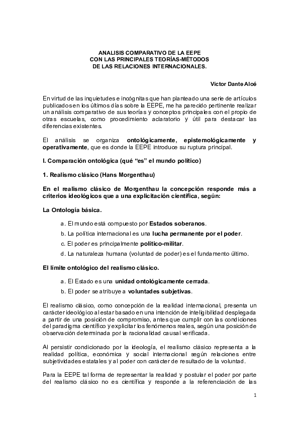 (PDF) ANALISIS COMPARATIVO DE LA EEPE CON LAS PRINCIPALES TEORÍAS ...