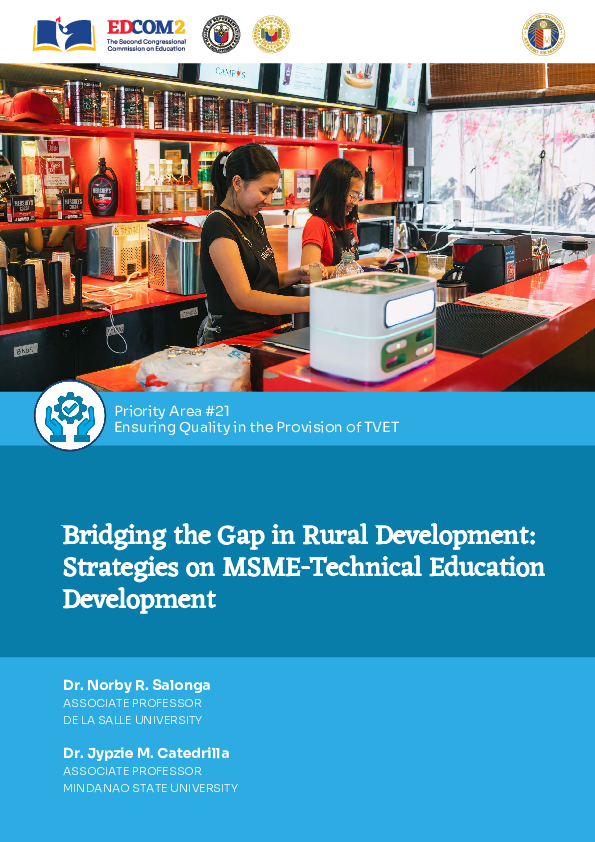 (PDF) Bridging the Gap in Rural Development: Strategies on MSME ...