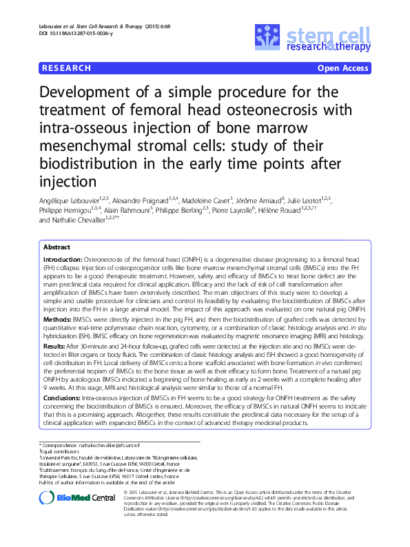 (PDF) Development of a simple procedure for the treatment of femoral ...