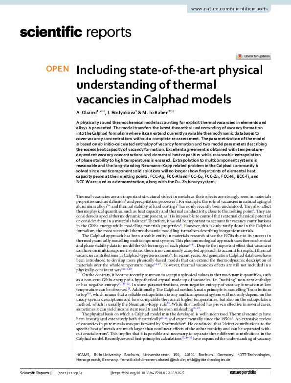 (PDF) Including state-of-the-art physical understanding of thermal ...