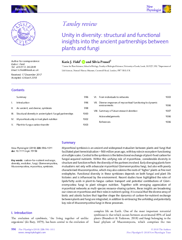 (PDF) Unity in diversity: structural and functional insights into the ...