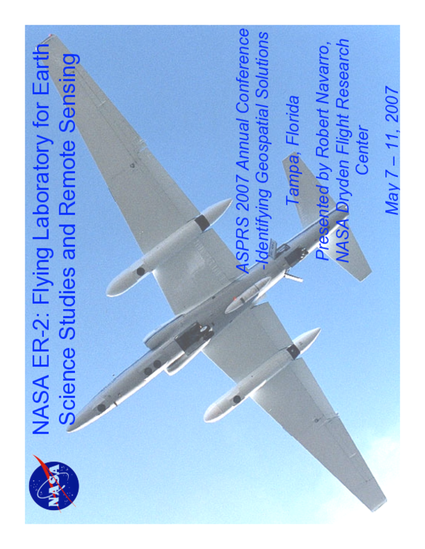 (PDF) NASA ER-2: Flying Laboratory for Earth Science Studies
