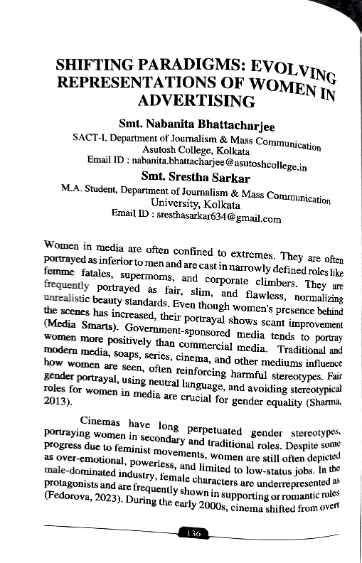 (PDF) SHIFTING PARADIGMS: EVOLVING WOMEN REPRESENTATIONS OF WOMEN IN ...