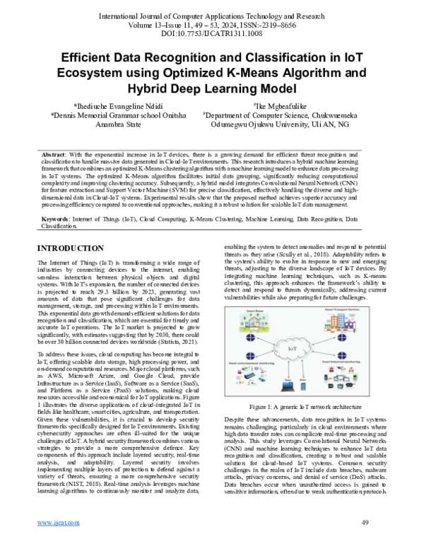 (PDF) Efficient Data Recognition and Classification in IoT Ecosystem ...