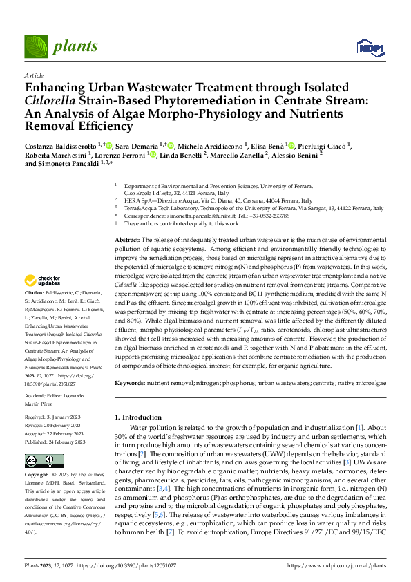 PDF) Enhancing Urban Wastewater Treatment through Isolated