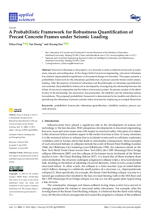 (PDF) A Probabilistic Framework for Robustness Quantification of ...