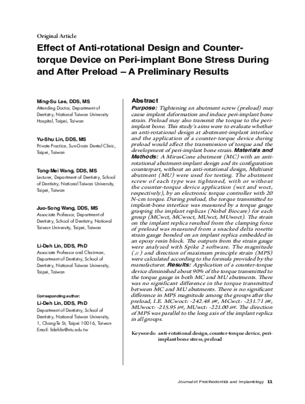 (PDF) Effect of Anti-rotational Design and Counter-torque Device on ...