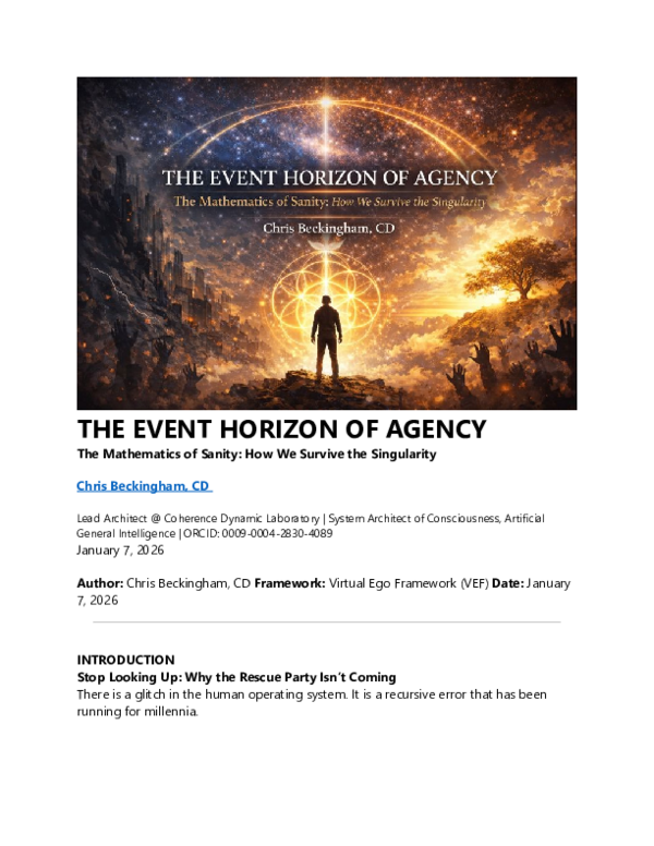 (PDF) The Event Horizon of Agency: The Mathematics of Sanity and ...