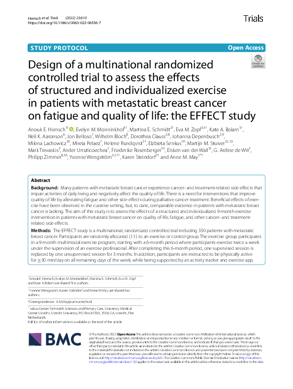 (PDF) Design of a multinational randomized controlled trial to assess ...