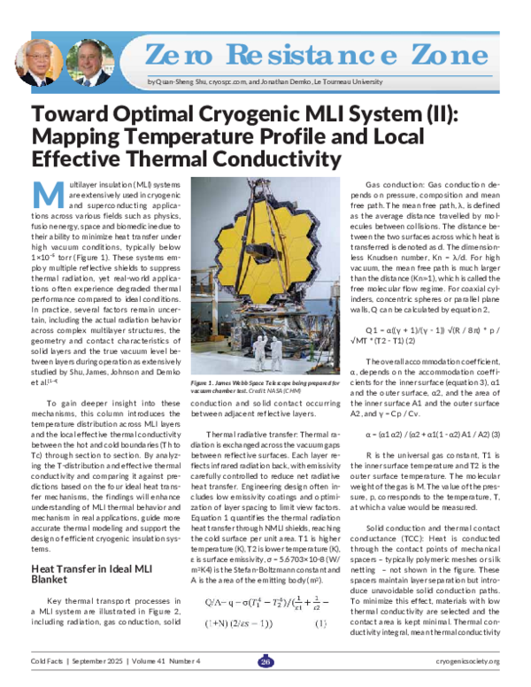 Photo inspiration: Gallery Detail: Pdf Toward Optimal Cryogenic Mli System Ii Mapping Temperature