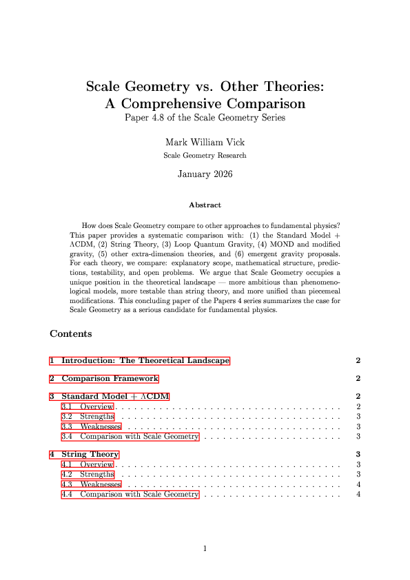 (PDF) Scale Geometry vs. Other Theories: A Comprehensive Comparison ...