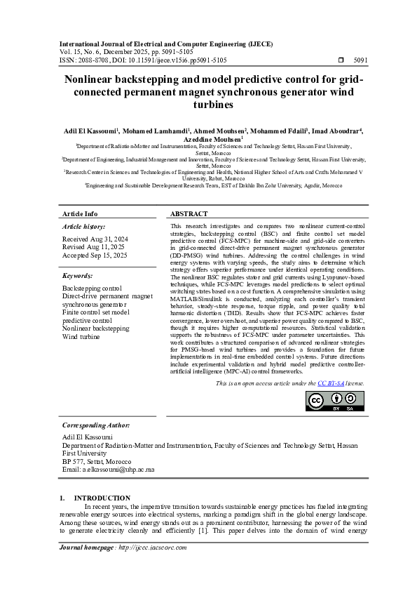 (PDF) Nonlinear backstepping and model predictive control for ...