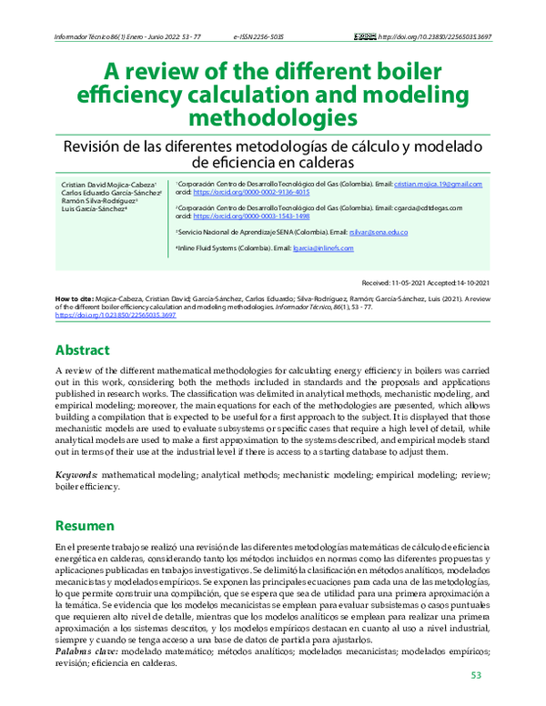 (PDF) A review of the different boiler efficiency calculation and ...