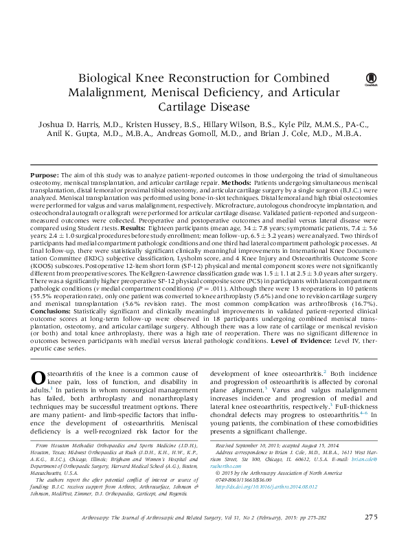 (PDF) Biological knee reconstruction for combined malalignment ...