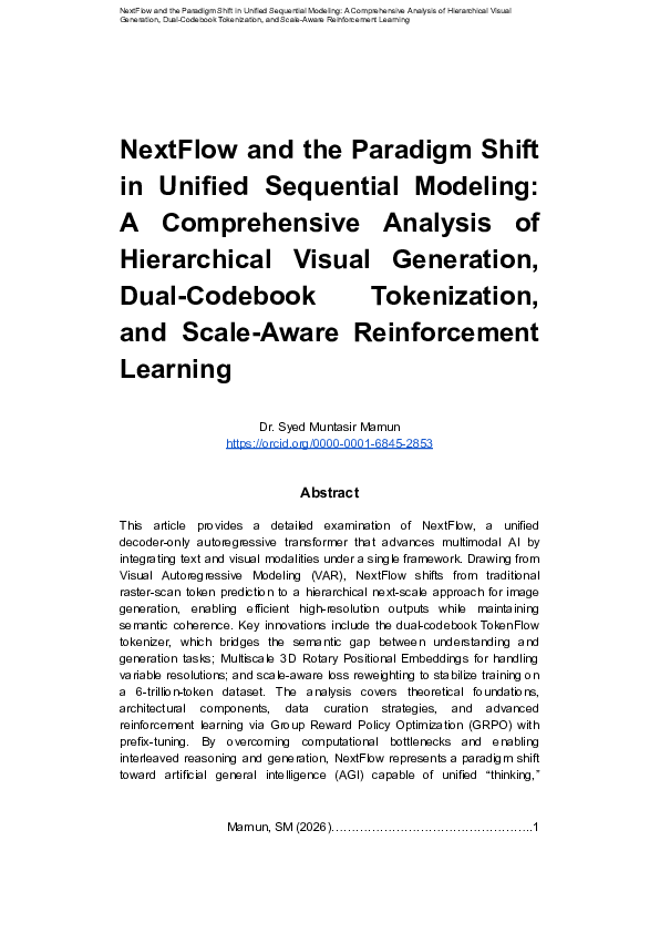 (PDF) NextFlow and the Paradigm Shift in Unified Sequential Modeling: A ...