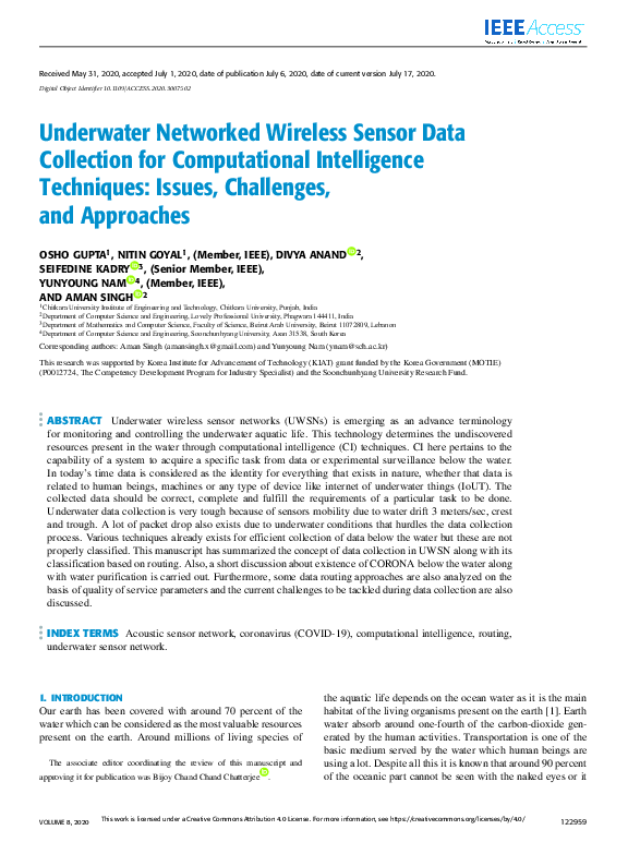 (PDF) Underwater Networked Wireless Sensor Data Collection for ...