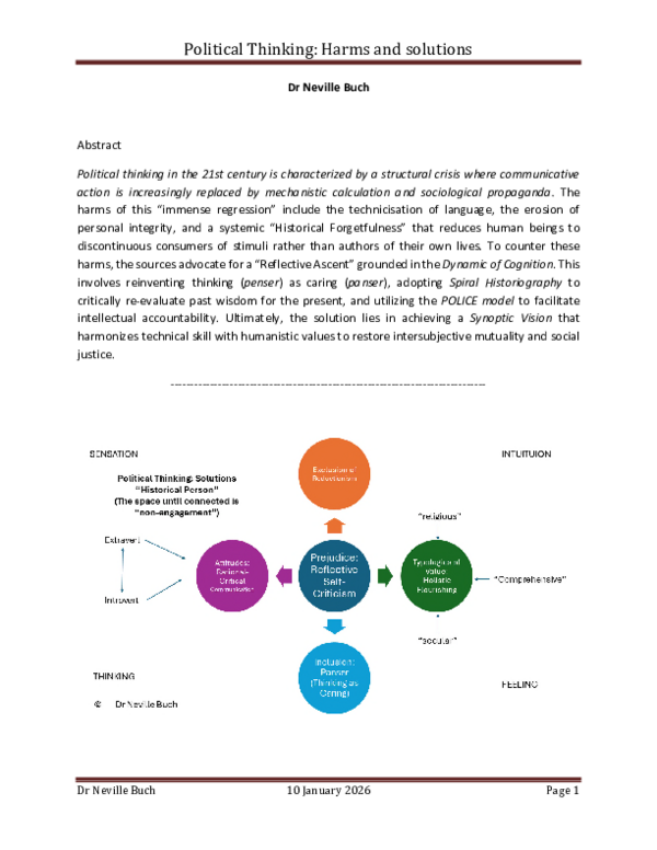 (PDF) Political Thinking: Harms and solutions