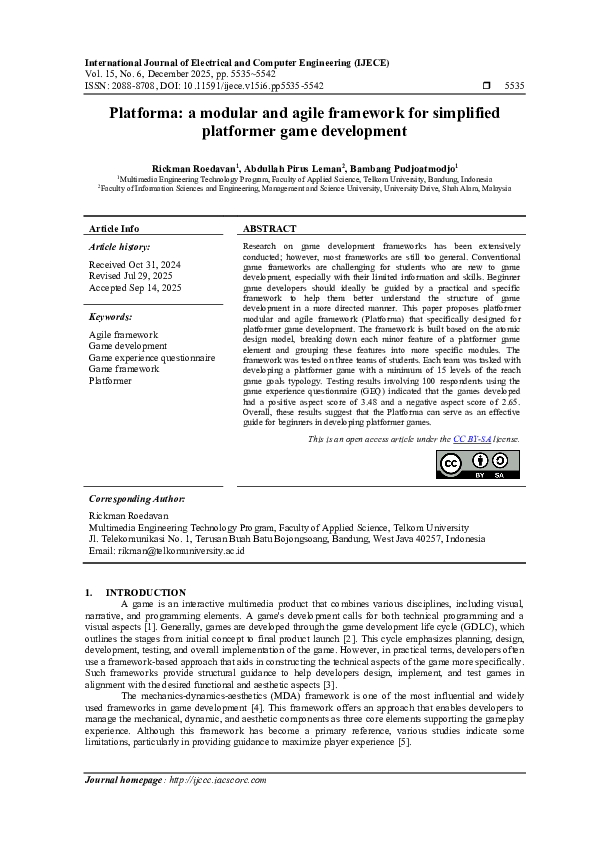 (PDF) Platforma: a modular and agile framework for simplified ...
