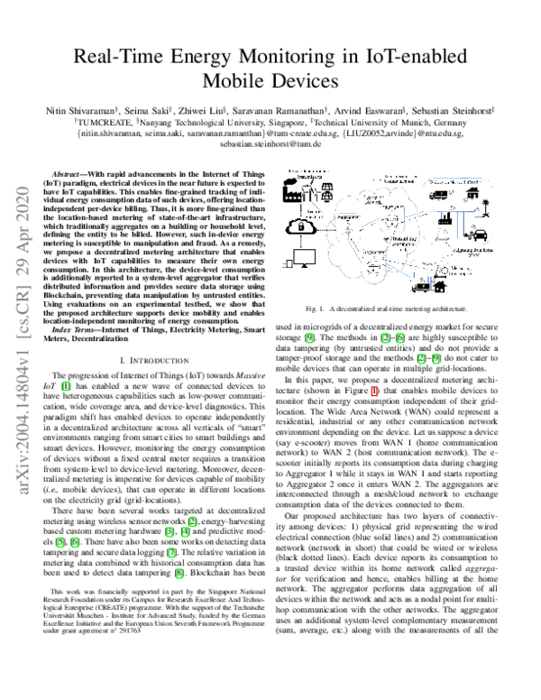 (PDF) Real-Time Energy Monitoring in IoT-enabled Mobile Devices
