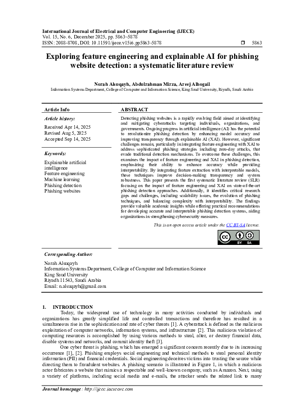 (PDF) Exploring feature engineering and explainable AI for phishing ...
