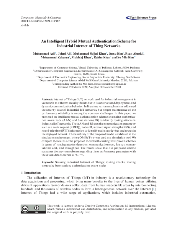 (PDF) An Intelligent Hybrid Mutual Authentication Scheme for Industrial ...
