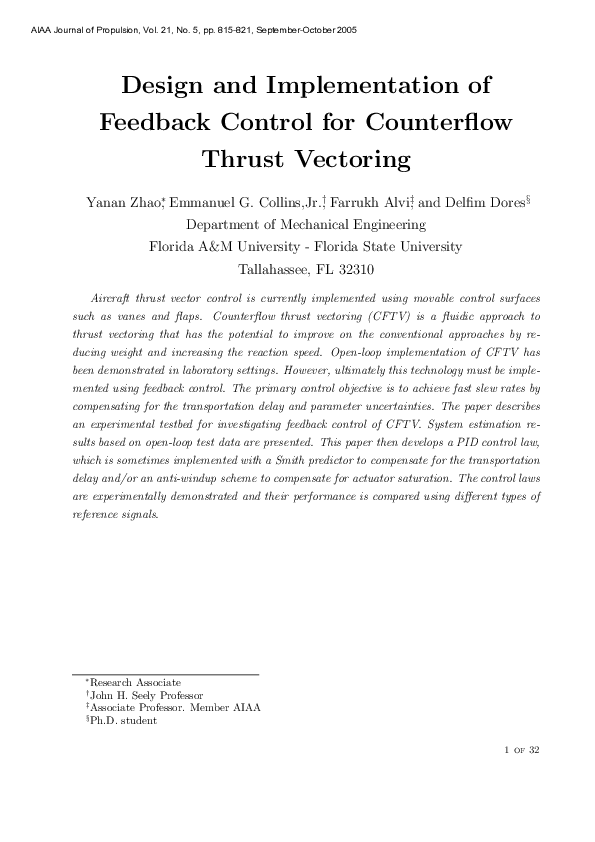 (PDF) Design and Implementation of Feedback Control for Counterflow ...