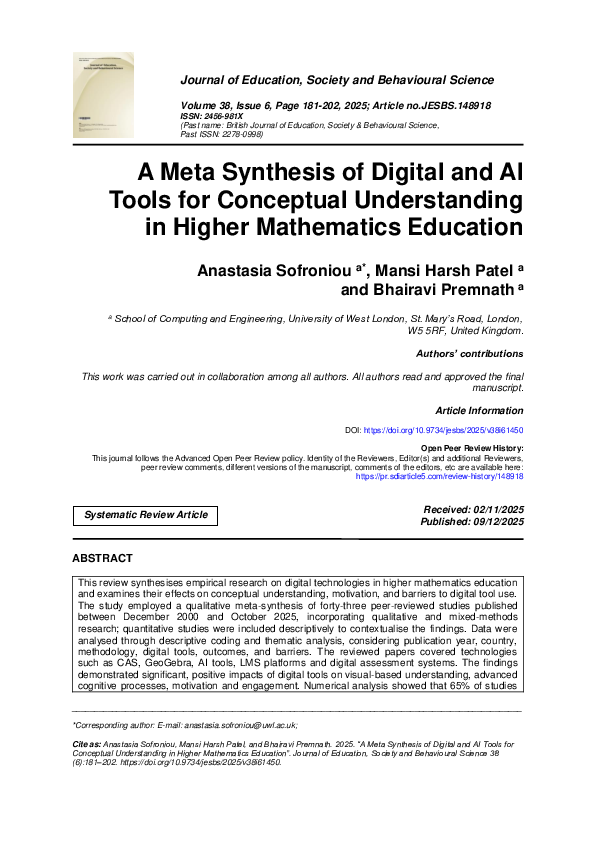 (PDF) A Meta Synthesis of Digital and AI Tools for Conceptual ...
