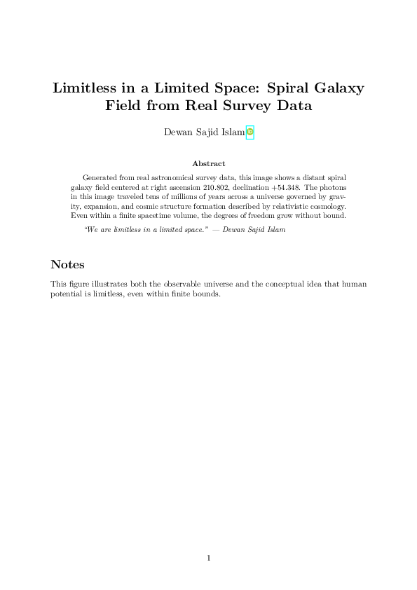 (PDF) Limitless in a Limited Space: Spiral Galaxy Field from Real ...
