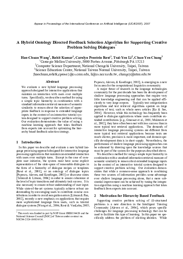 (PDF) A hybrid ontology directed feedback selection algorithm for ...
