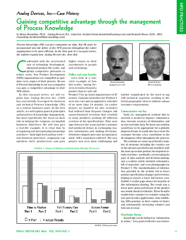 (PDF) Gaining competitive advantage through the management of Process ...