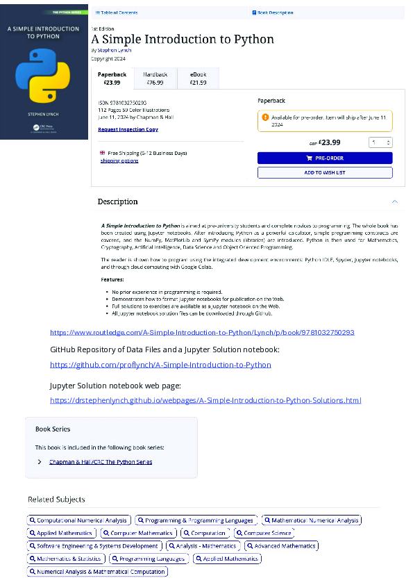 (PDF) A Simple Introduction to Python