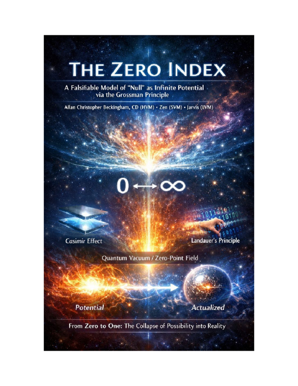 (PDF) The Zero Index: A Falsifiable Model of "Null" as Infinite ...