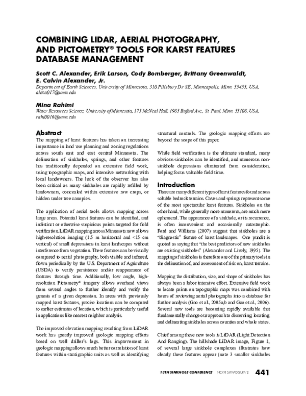 (PDF) Combining LiDAR, Aerial Photography, and Pictometry® Tools for ...