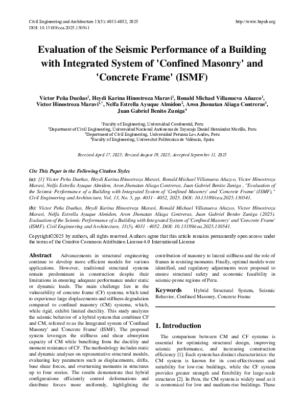 (PDF) Evaluation of the Seismic Performance of a Building with ...