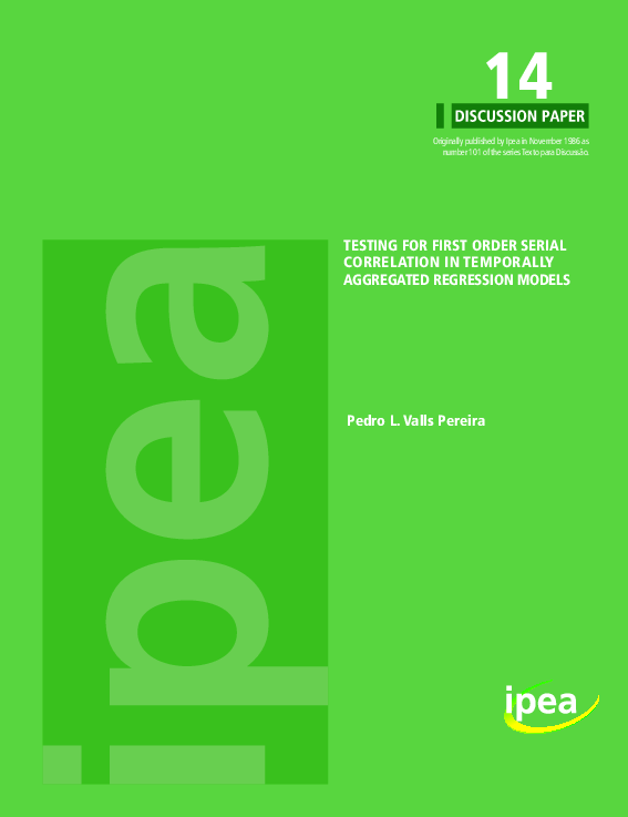 (PDF) Testing for first order serial correlation in temporally ...